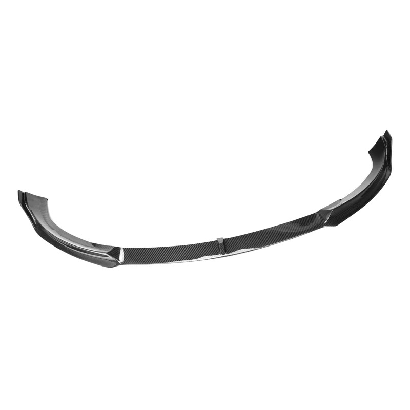 Glossy Black Rear Front Bumper Lip Trim Dry Carbon Fiber V-Style Exterior Accessory for Model Y Front Lip Protector Splitter
